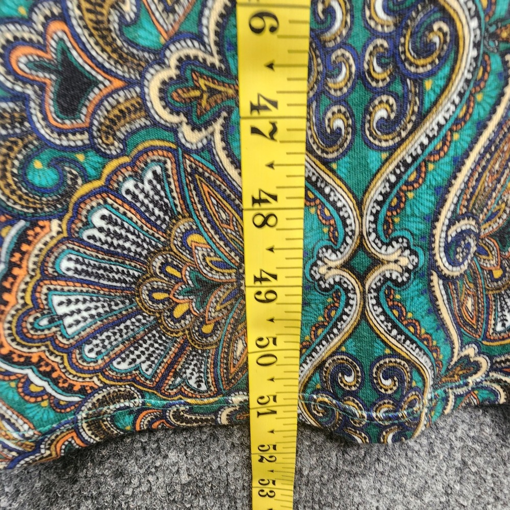 Soft Surroundings Cotton Modal Paisley Boho Swing Maxi Dress XS Small 3/4 Sleeve - Picture 3 of 10